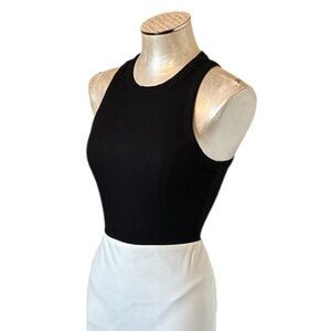 Forever 21 Women’s Sleeveless Rib Black Bodysuit Size Small